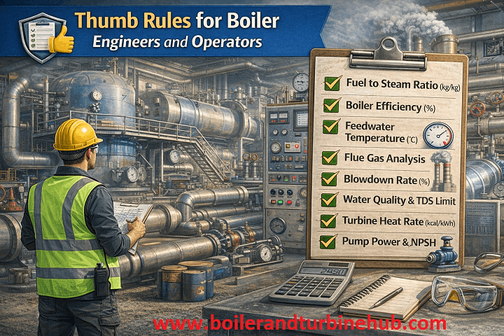 Boiler thumb rules