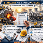Standard Pre-start up checks for Boiler and Turbine