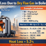 Heat loss due to dry flue gas in Boilers-Online calculator