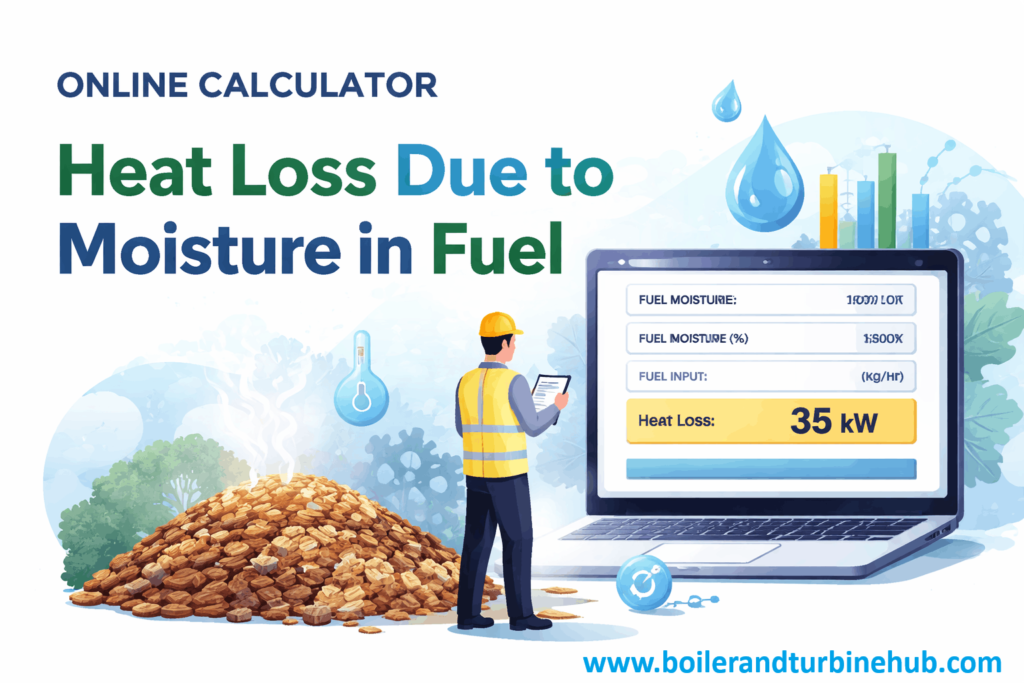 Online Calculator for Heat Loss Due to Moisture in Fuel
