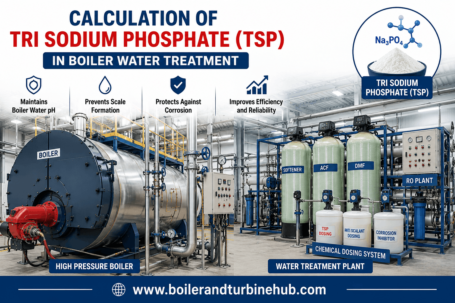 How to Calculate Trisodium Phosphate (TSP) Dose in High-Pressure Boilers