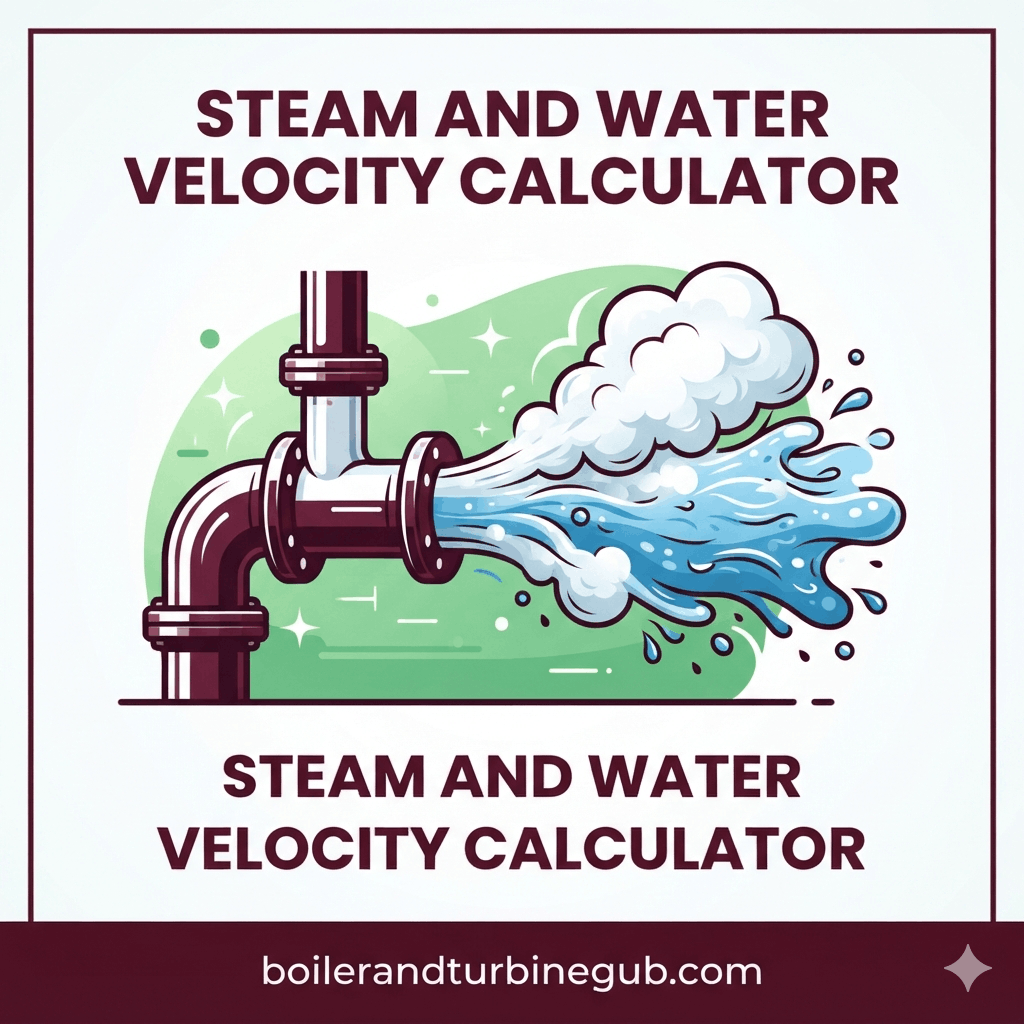Steam and Water Velocity calculator